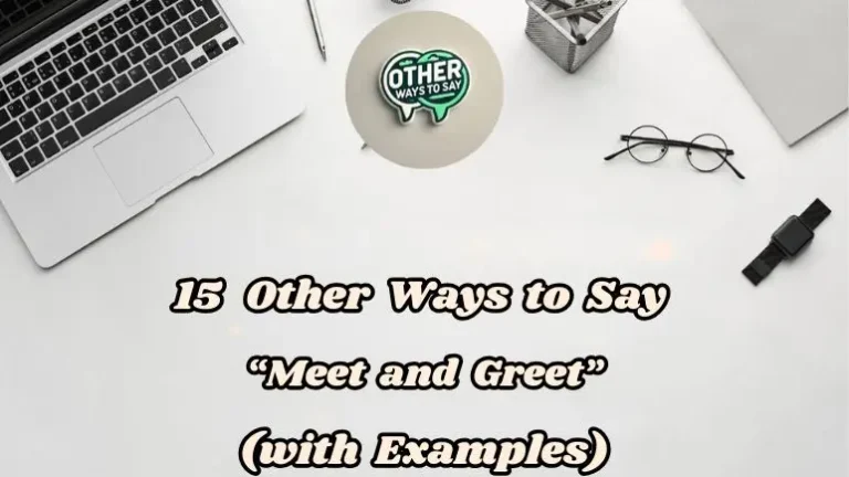 15 Other Ways To Say Meet And Greet (with Examples)