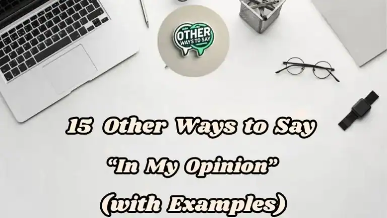 15 Other Ways To Say In My Opinion (with Examples)