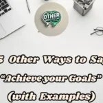 15 Other Ways To Say “achieve Your Goals” (with Examples)