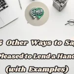 15 Other Ways To Say “pleased To Lend A Hand” (with Examples)