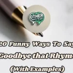 20 Funny Ways To Say “goodbye That Rhyme” (with Examples)
